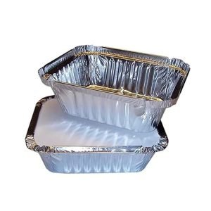 Final product made from aluminium foil box making machine