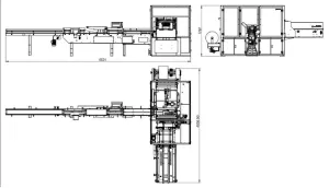 internal parts of Full servo Napkin Packing Machine ZB302A