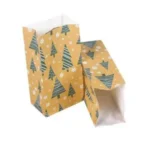 christmas tree printed paper bag