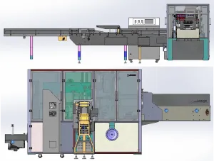 Appearance of Full servo Napkin Packing Machine ZB302A