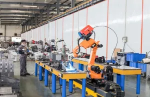 machines in warehouse