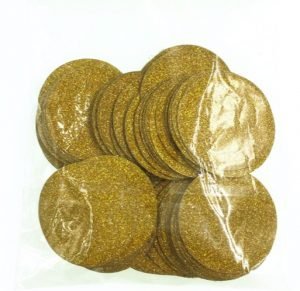 shiny golden circular shape confetti