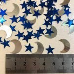star and moon shape confetti