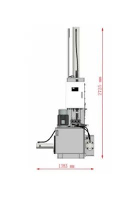 dimensions of Vertical Aluminum Foil Briquetting Machine