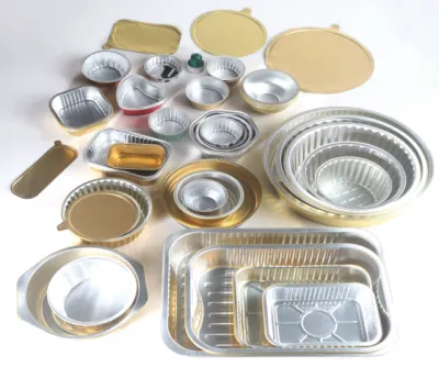 aluminum foil lunch box of different sizes