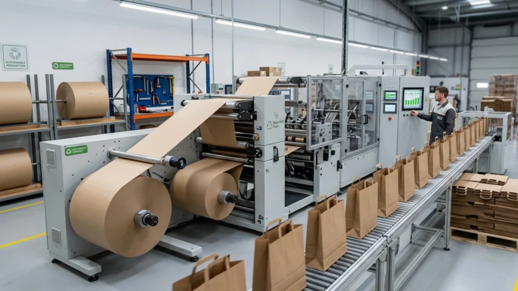 paper bag making machine guide