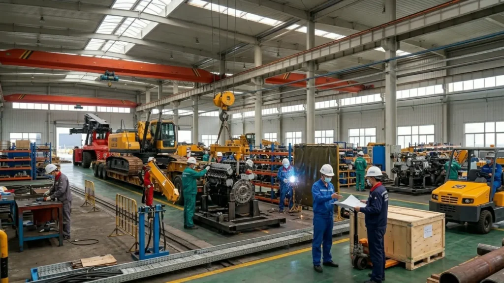 handle large equipment orders from China