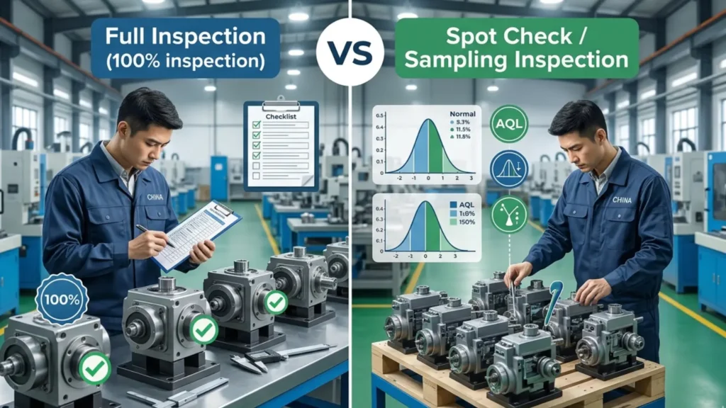 full inspection vs spot check