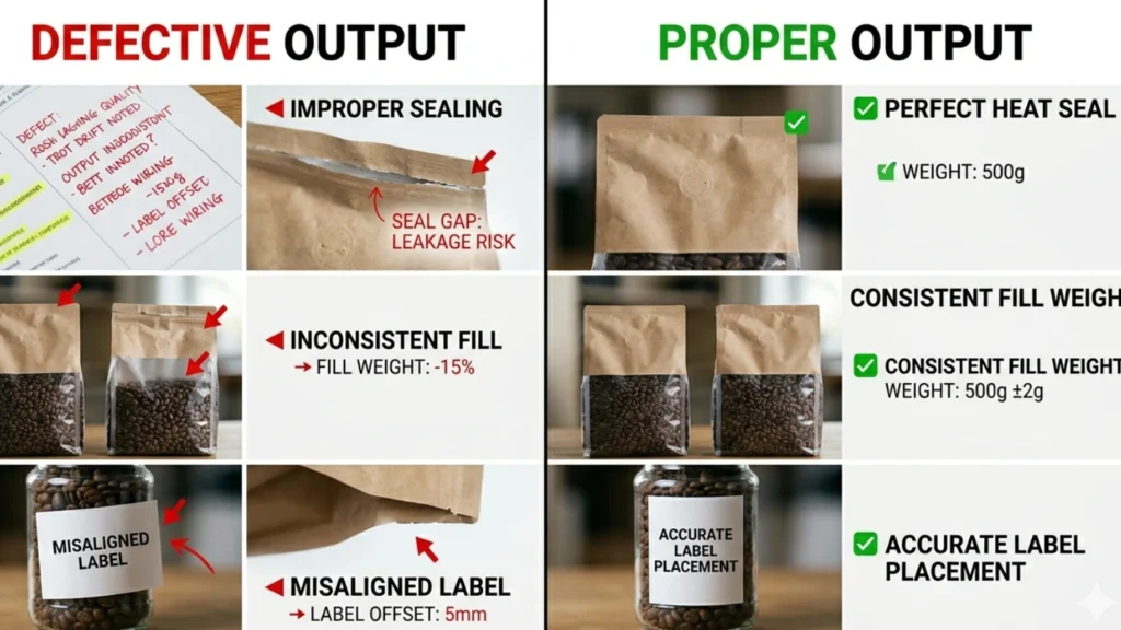 packaging machine defects china 