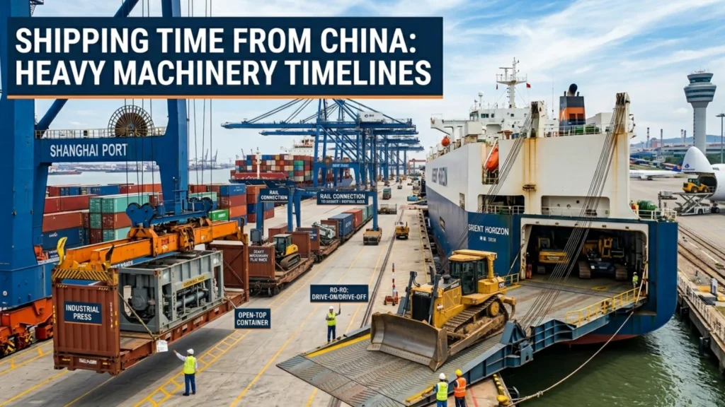 shipping time heavy machinery china