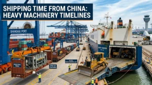 shipping time heavy machinery china