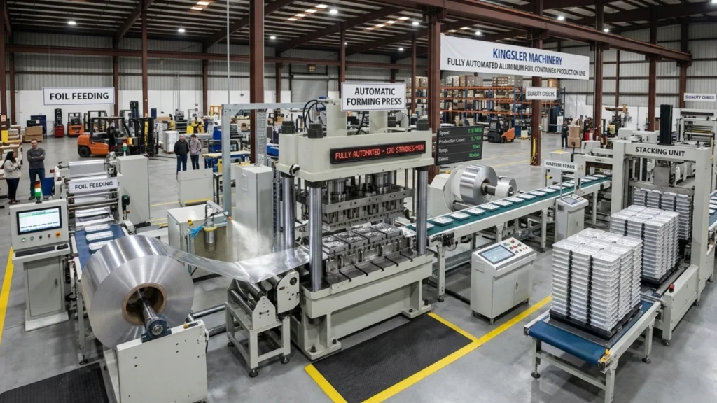 aluminum foil container machine