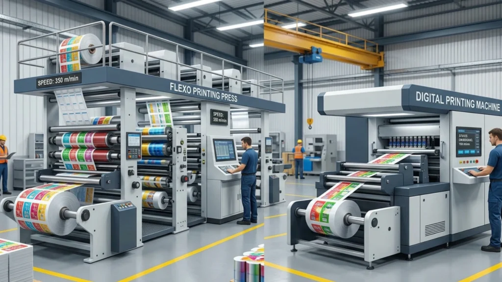 flexo vs digital printing machine